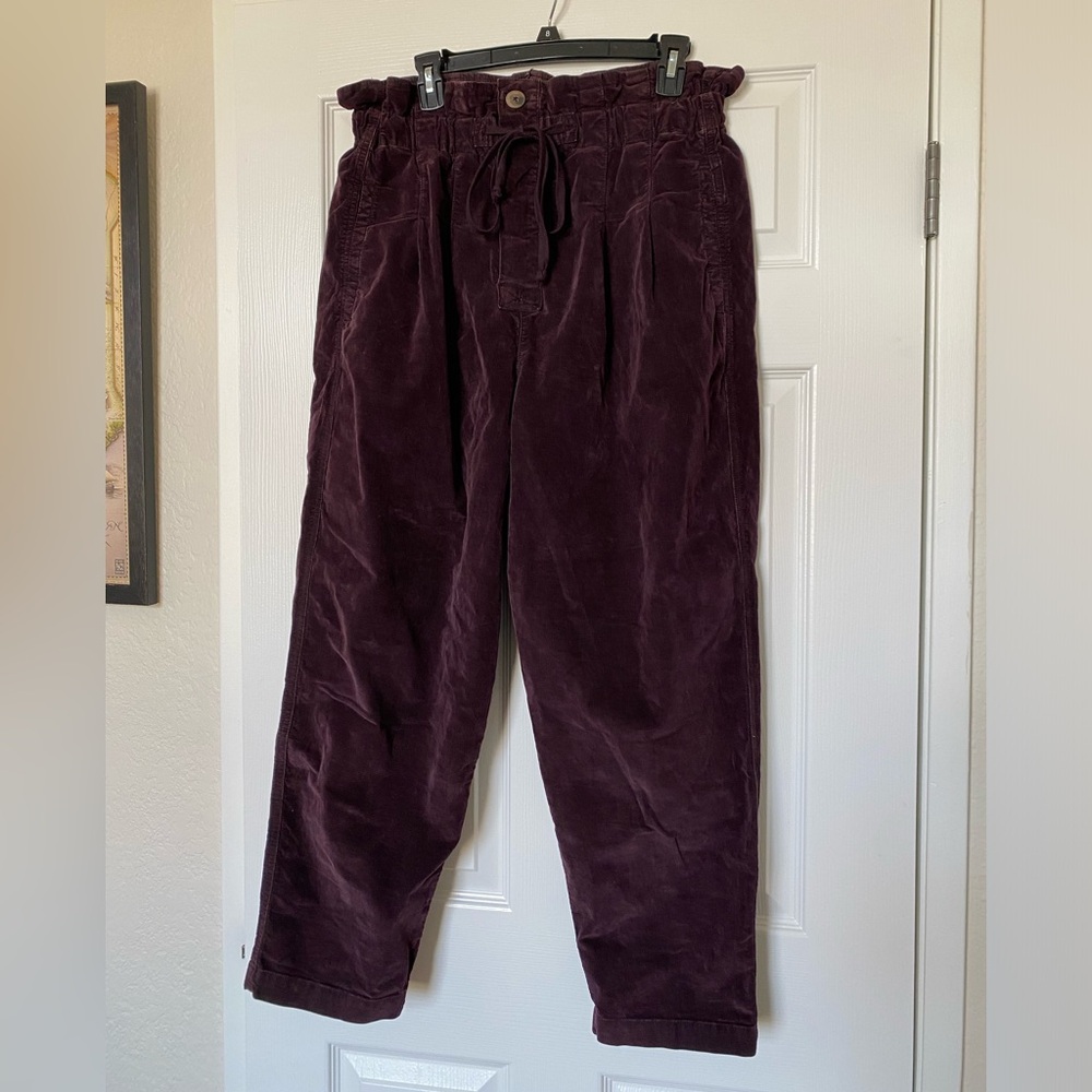 Free People corduroy high waisted pants